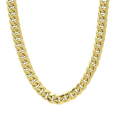 Miami Cuban Link Chain in 14K Yellow Gold, 22