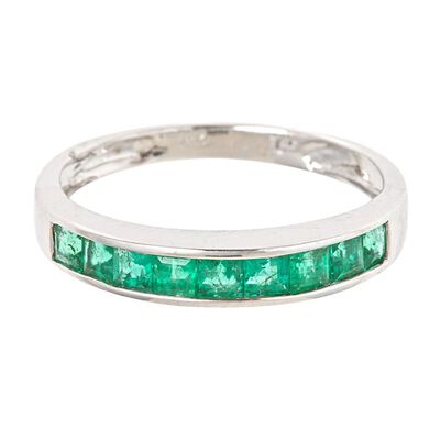 Gemstone Ring in 10K White Gold