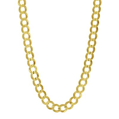 Curb Chain in 14K Yellow Gold, 8.2mm, 24