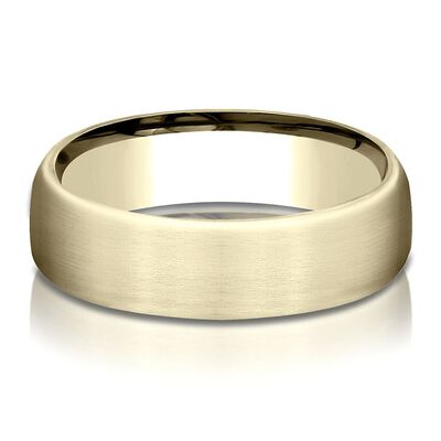 Wedding Band in 10K Yellow Gold, 6.5MM