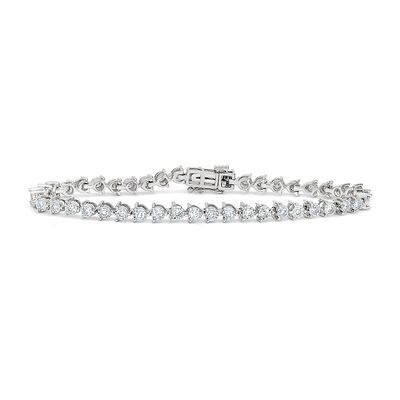 Diamond Tennis Bracelet in 10K White Gold