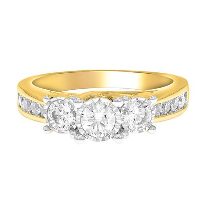 Diamond Three-Stone Ring