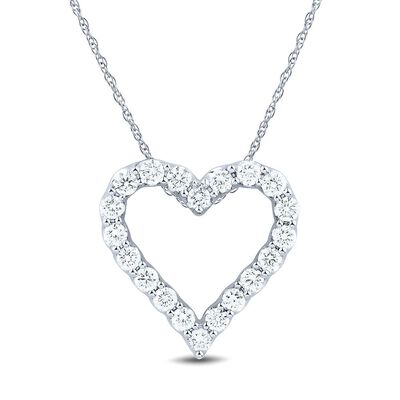 Helzberg Lab Grown Diamonds Lab Grown Diamond Heart Pendant