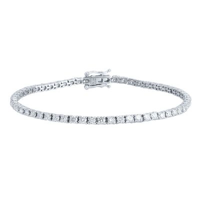 Lab Grown Diamond Tennis Bracelet in 14K Gold