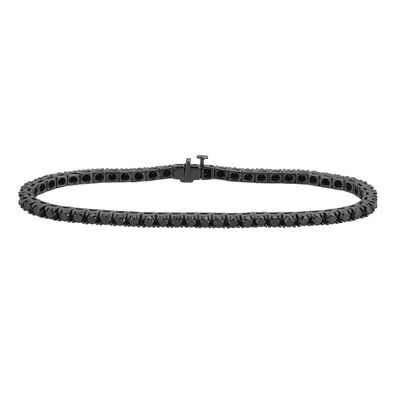 Men's 7 1/2 ct. tw. Black Diamond Bracelet in Black Rhodium