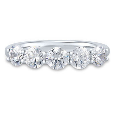 Lab Grown Diamond Five-Stone Anniversary Band  (1 1/2 ct. tw.)