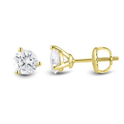 Lab Grown Diamond Martini Stud Earrings