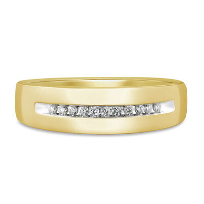 Men's 1/10 ct. tw. Diamond Band in 10K Gold