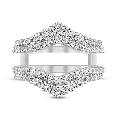 Lab Grown Diamond Double Row Ring Enhancer in 14K White Gold (1 1/2 ct. tw.)