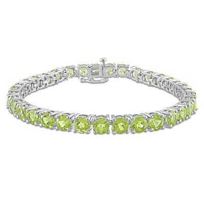 Peridot Bracelet in Sterling Silver