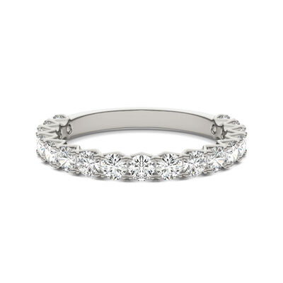 Moissanite Band in 14K White Gold (1 ct. dew)