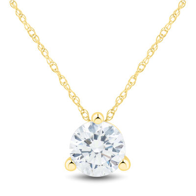 Lab Grown Diamond  Solitaire Pendant