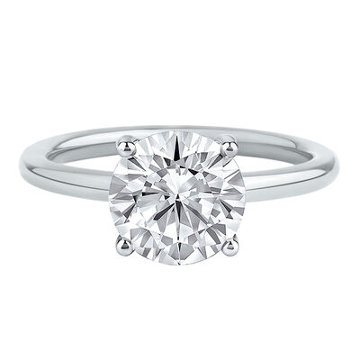 Lab Grown Diamond Solitaire Round Engagement Ring