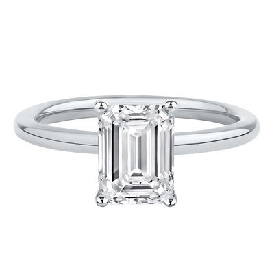 Lab Grown Diamond Emerald-Cut Solitaire 14K Gold (2 ct.)