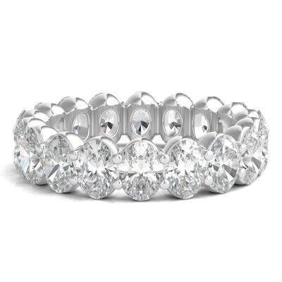 Lab Grown Oval Diamond Eternity Band