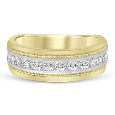 Men's 1 ct. tw. Diamond Band in 10K Gold