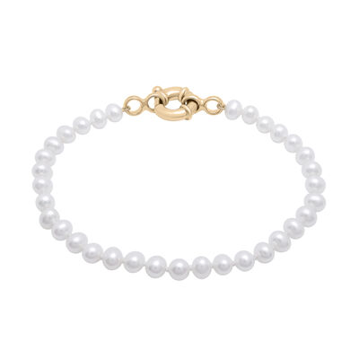 Pearl Bracelet with Vermeil Closure