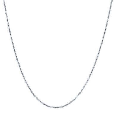 Crisscross Chain in 14K White Gold, 1.2MM, 20