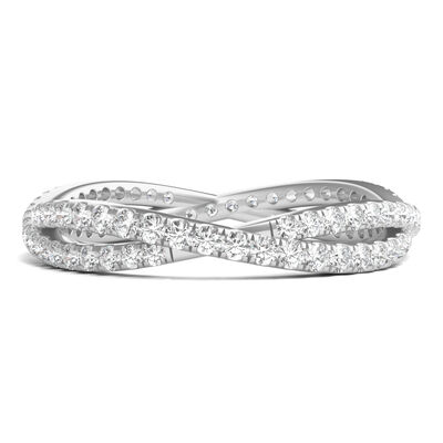 Lab Grown Diamond Infinity Twist Eternity Band (7/8 ct. tw.)