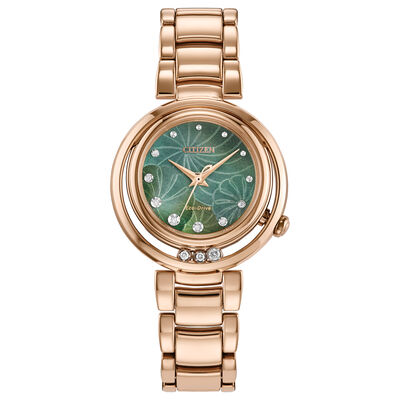 Ladies L Arcly Watch in Rose Gold-Tone Stainless Steel, 29MM