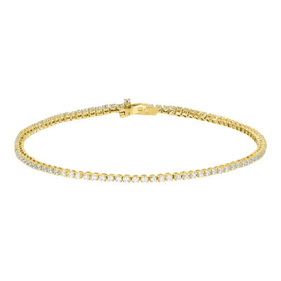 Lab Grown Diamond Tennis Bracelet in 14K Gold