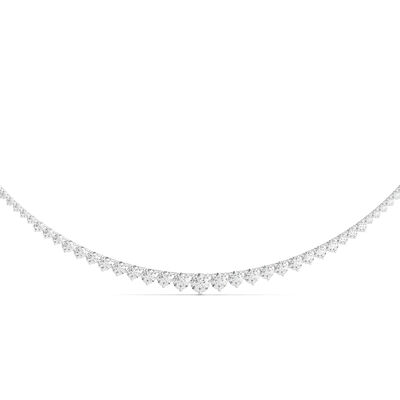 Lab Grown Diamond Riviera Necklace in 14K Gold