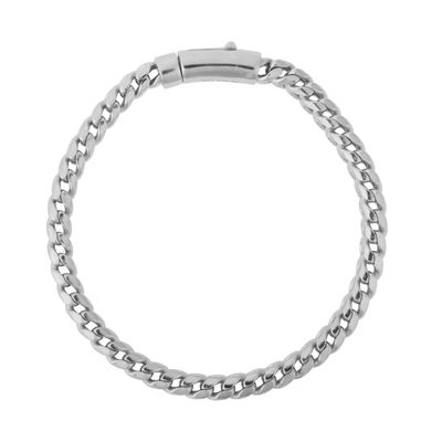 Men's Wheat Chain Bracelet in Sterling Silver, 5MM, 8.5