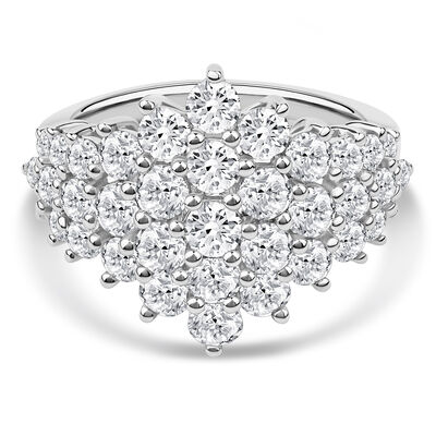 Lab Grown Diamond Ring in 14K White Gold (3 ct. tw.)