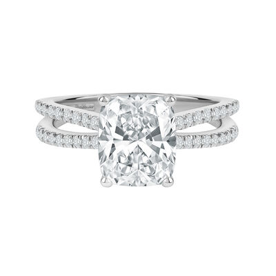 Clover Lab Grown Diamond Elongated Cushion-Shaped Engagement Ring