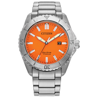 Men's Weekender Brycen Watch in Silver-Tone Super Titanium, 41MM