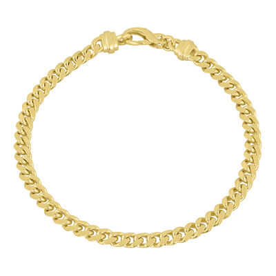 Men's Curb Bracelet in Vermeil, 5MM