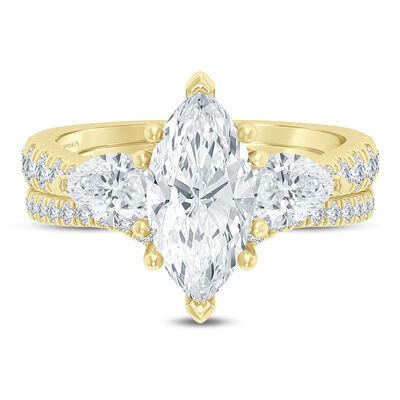 Kyra Lab Grown Diamond Bridal Set in 14K  Gold (3 5/8 ct. tw.)