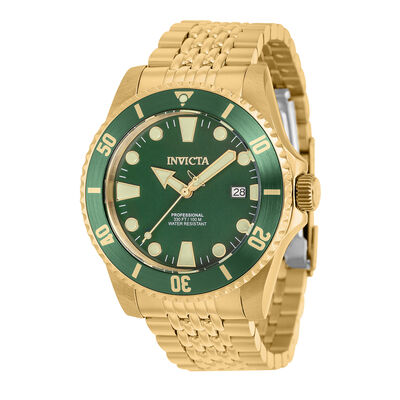 Men's Pro-Diver Watch in Gold-Tone Stainless Steel, 44MM