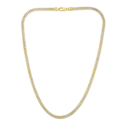 Iced Chain in 10K Yellow Gold, 4.25MM, 22