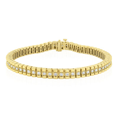 Men's Diamond Bracelet in Vermeil (2 ct. tw.)