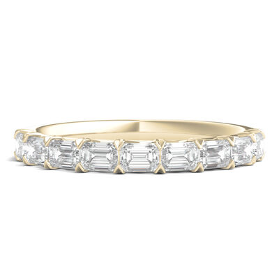 Lab Grown Diamond East-West Pave Band in 14K Gold