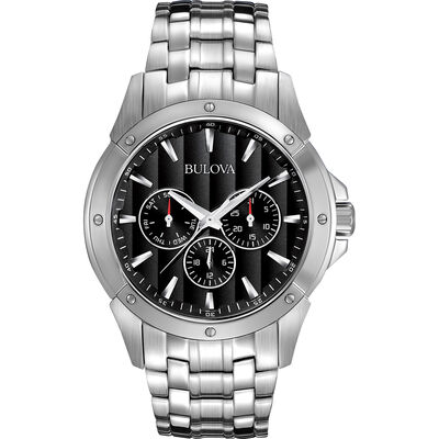 Bulova Classic Men's Dress Watch in Stainless Steel, 43MM